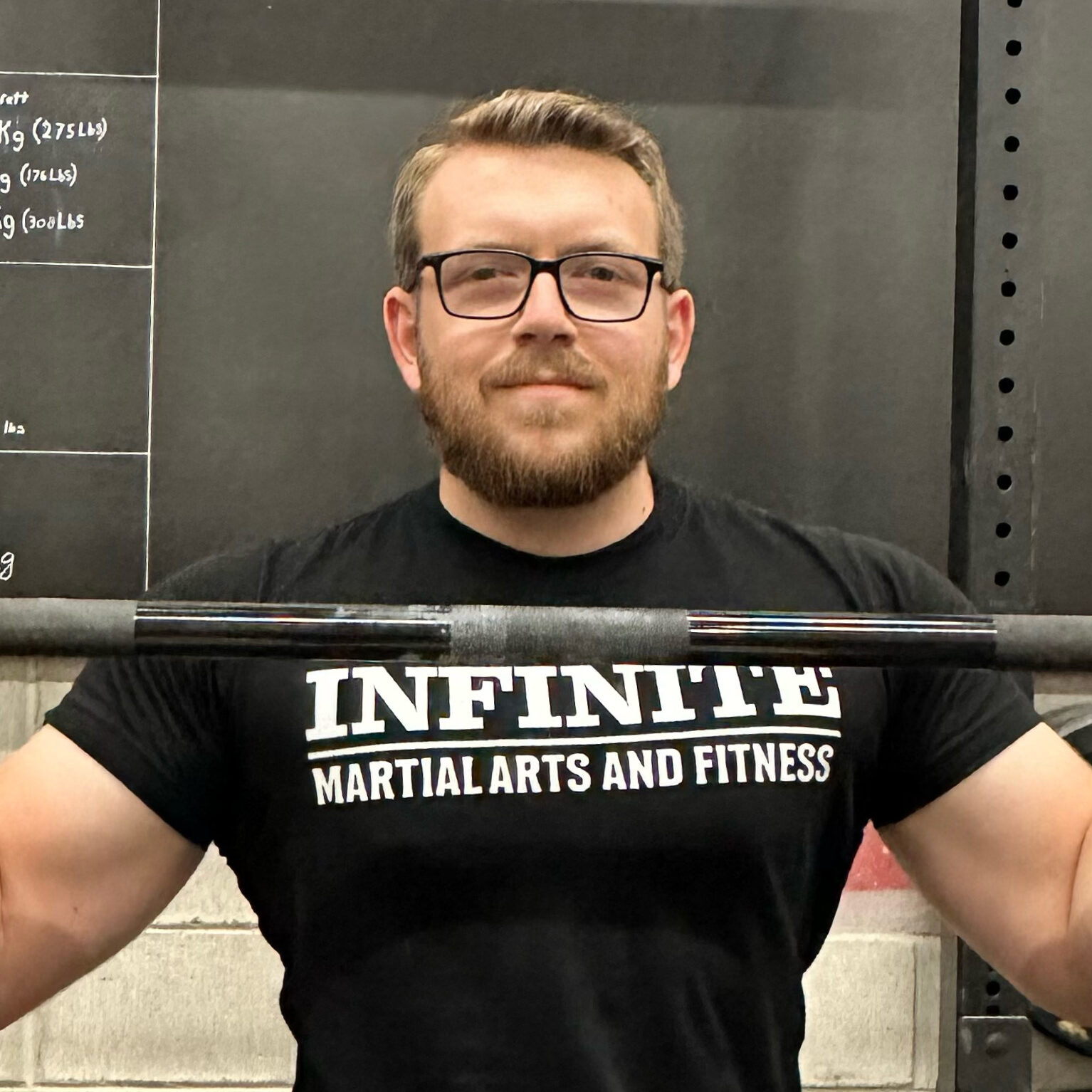 Peter McGuey the head powerlifting coach at Infinite martial art